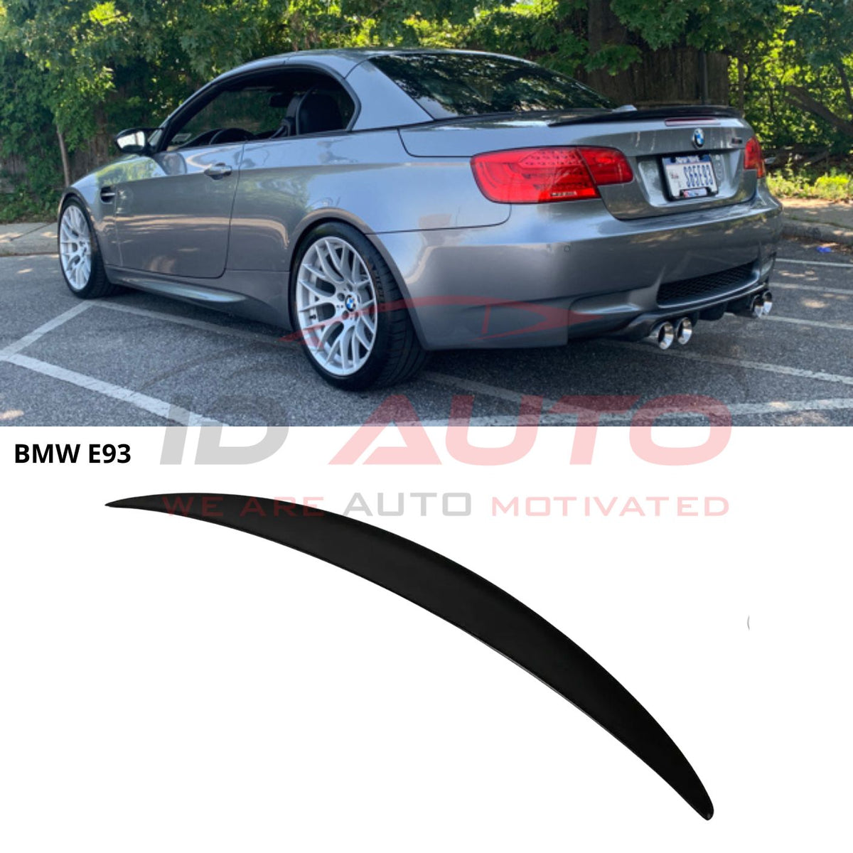 Спойлер за заден капак BMW 3 Series E93 Cabrio (2007-2013) – черен гланц