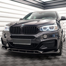 Преден лип спойлер за BMW X6 F16 M Sport (2014-2019) – Черен гланц