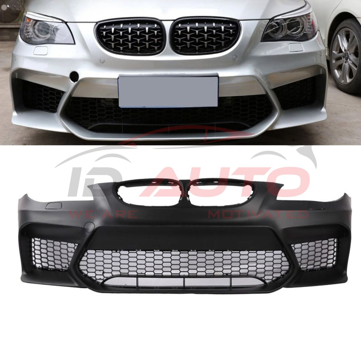 Предна броня BMW E60 / E61 M5 F10 Style – без отвори за парктроник