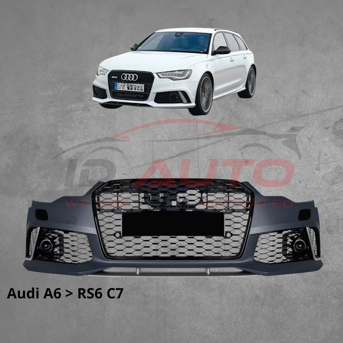 Предна броня за Audi A6 C7 / C 7.5 фейс (2011–2019) – RS6 дизайн
