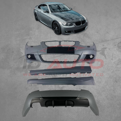 Body Kit за BMW E92 (2006–2009) – предна броня, задна броня и прагове M-Tech дизайн