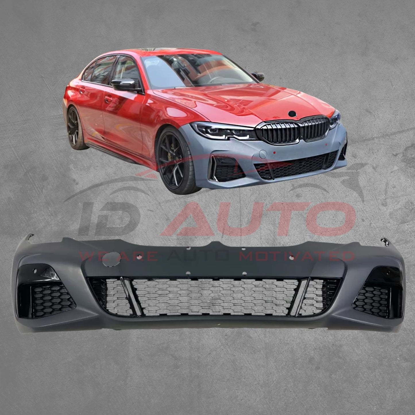 Предна броня BMW G20 (2019-2021) – M-Tech дизайн с отвори за парктроник