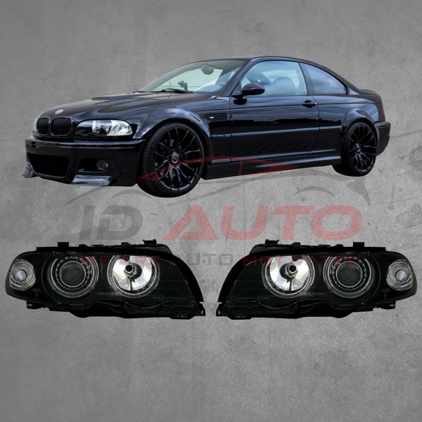 Комплект Тунинг Кристални фарове за BMW E46 купе и кабрио (99-03)