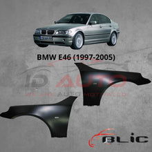 Преден калник BMW E46 – Ляв или Десен, с отвор за мигач | BLIC (OEM пасване)