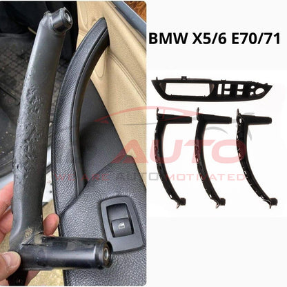 Черни интериорни дръжки и панели за BMW X5 E70 / X6 E71 – комплект или отделно