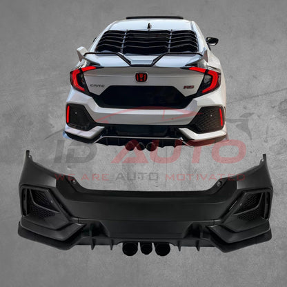 Задна броня за Honda Civic (2016-2021) - Type-R дизайн