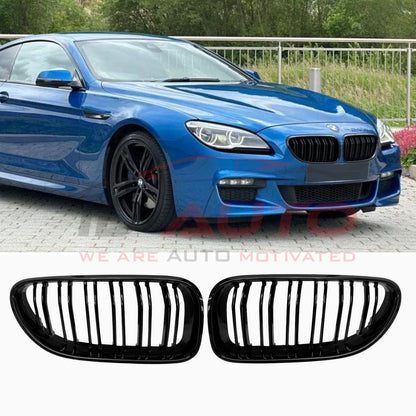 Двойни бъбреци за BMW F06 Серия 6 (2012–2018) – Черен гланц