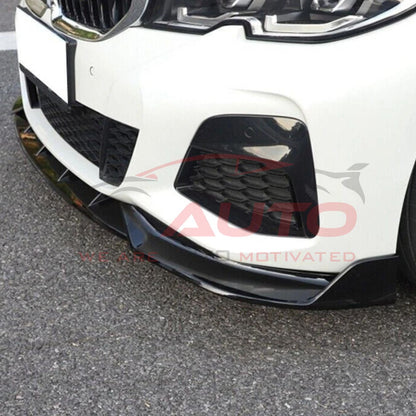 Преден лип спойлер за BMW G20 M Tech (2019–2024) – Черен гланц