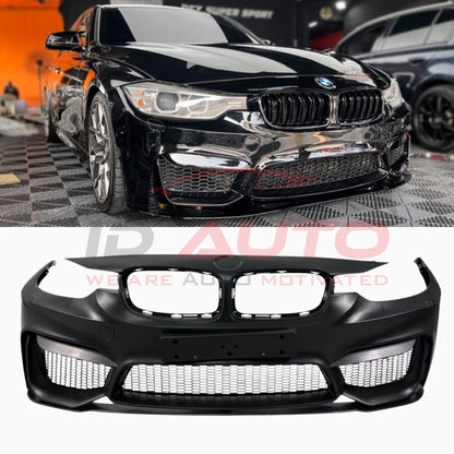 Предна броня BMW F30 (2011+) – M3 дизайн с лип спойлер – без отвори за парктроник