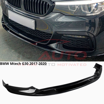 Преден лип спойлер за BMW G30 M Tech (2017–2020) – Черен гланц