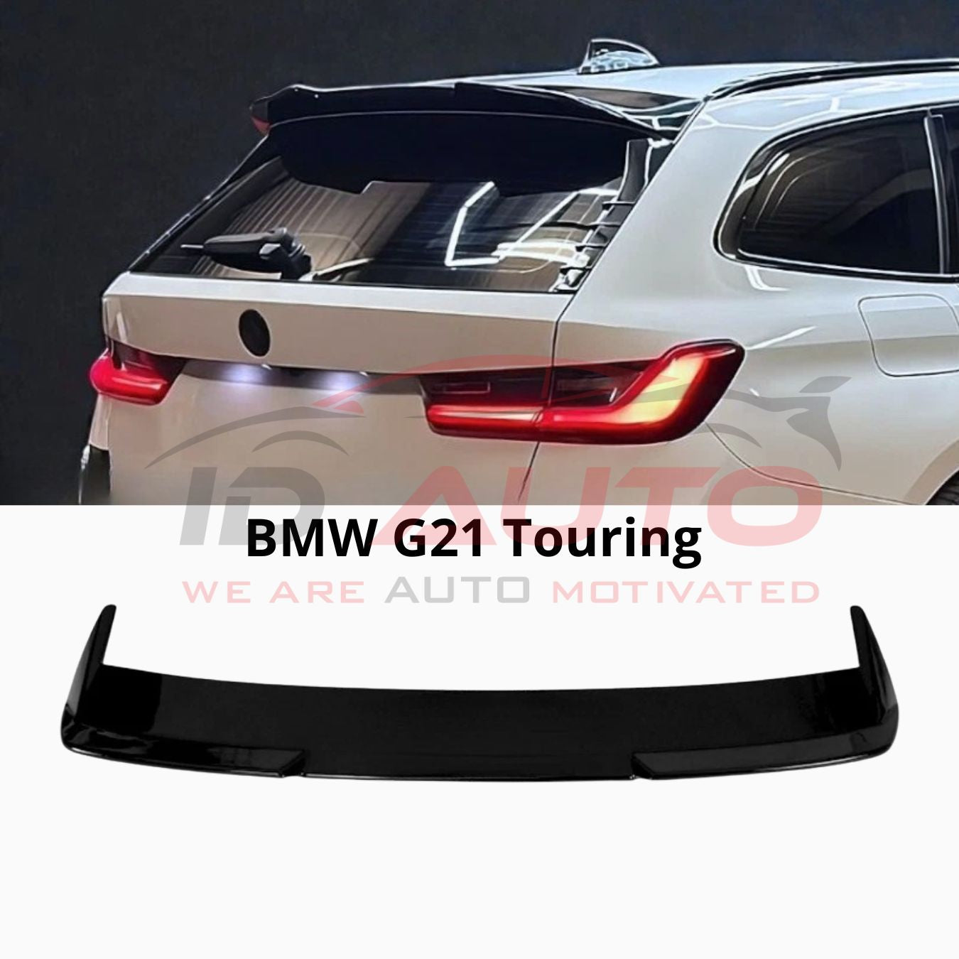 Заден спойлер за BMW G21 Touring (2019–2024) – Черен гланц M Style
