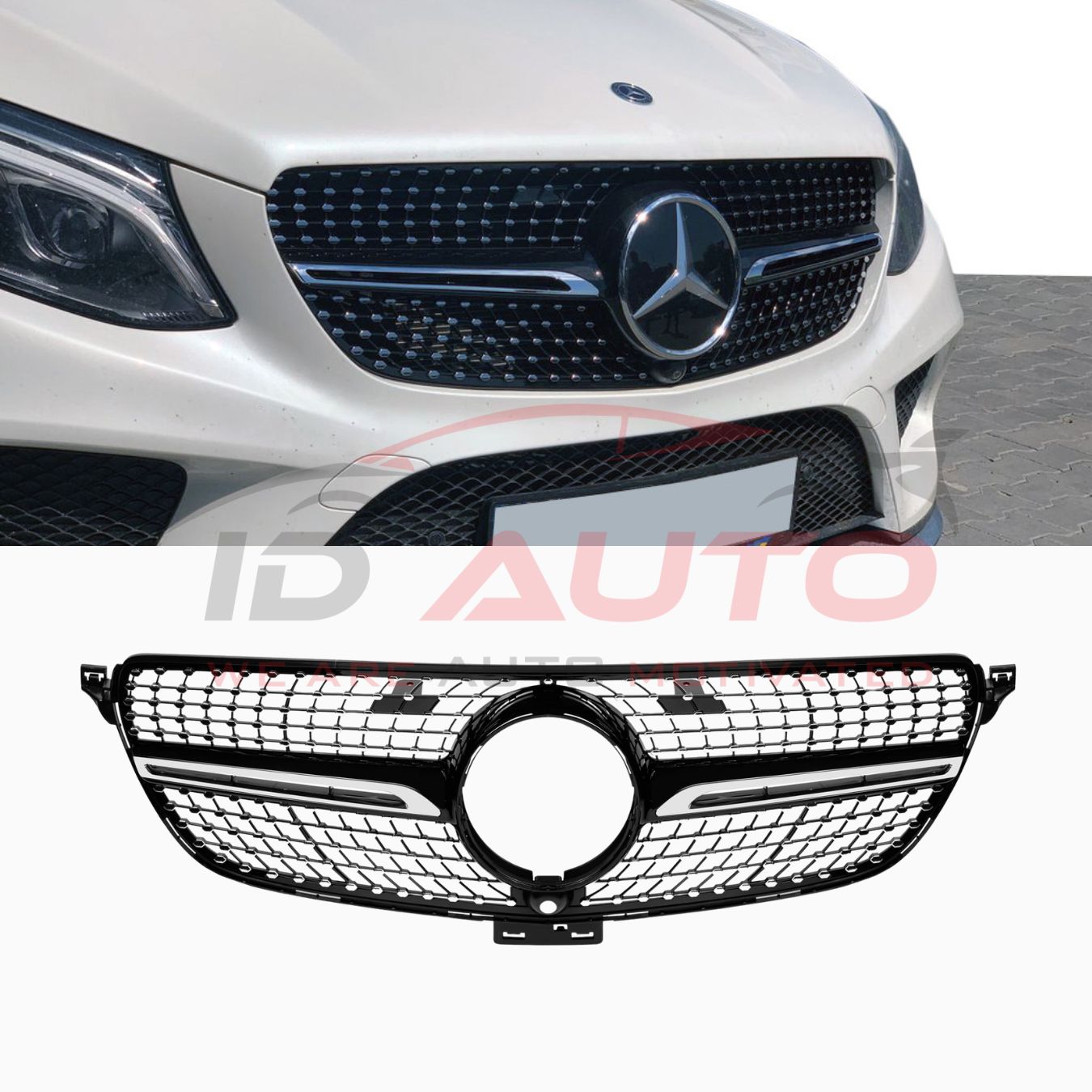 Решетка за Mercedes GLE W166 / C292 Coupe (2015–2019) – Diamond стил