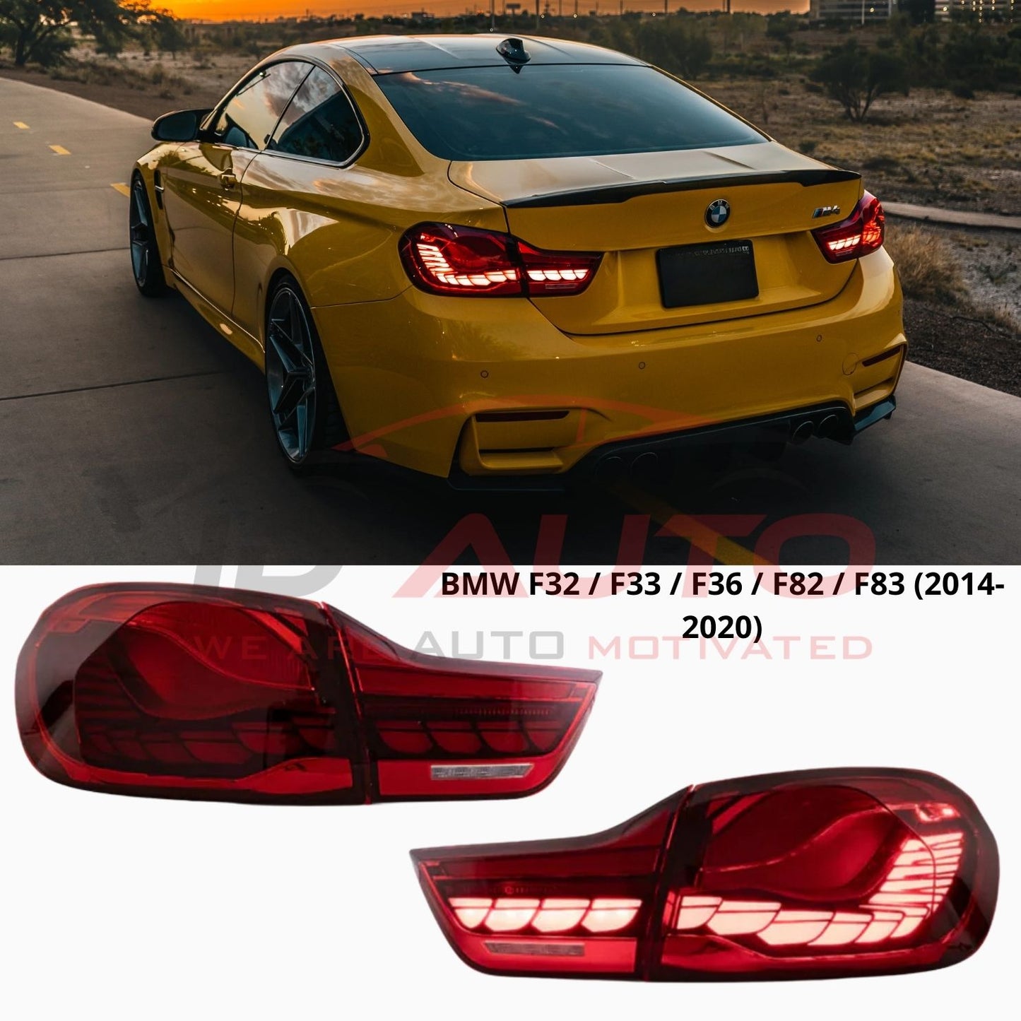 LED GTS Стопове с Динамичен Мигач за BMW F32 / F33 / F36 / F82 / F83 (2014–2020)