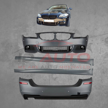 M пакет брони за BMW F10 (2010-2014г) – M-Technik комплект предна и задна броня + прагове, mtech