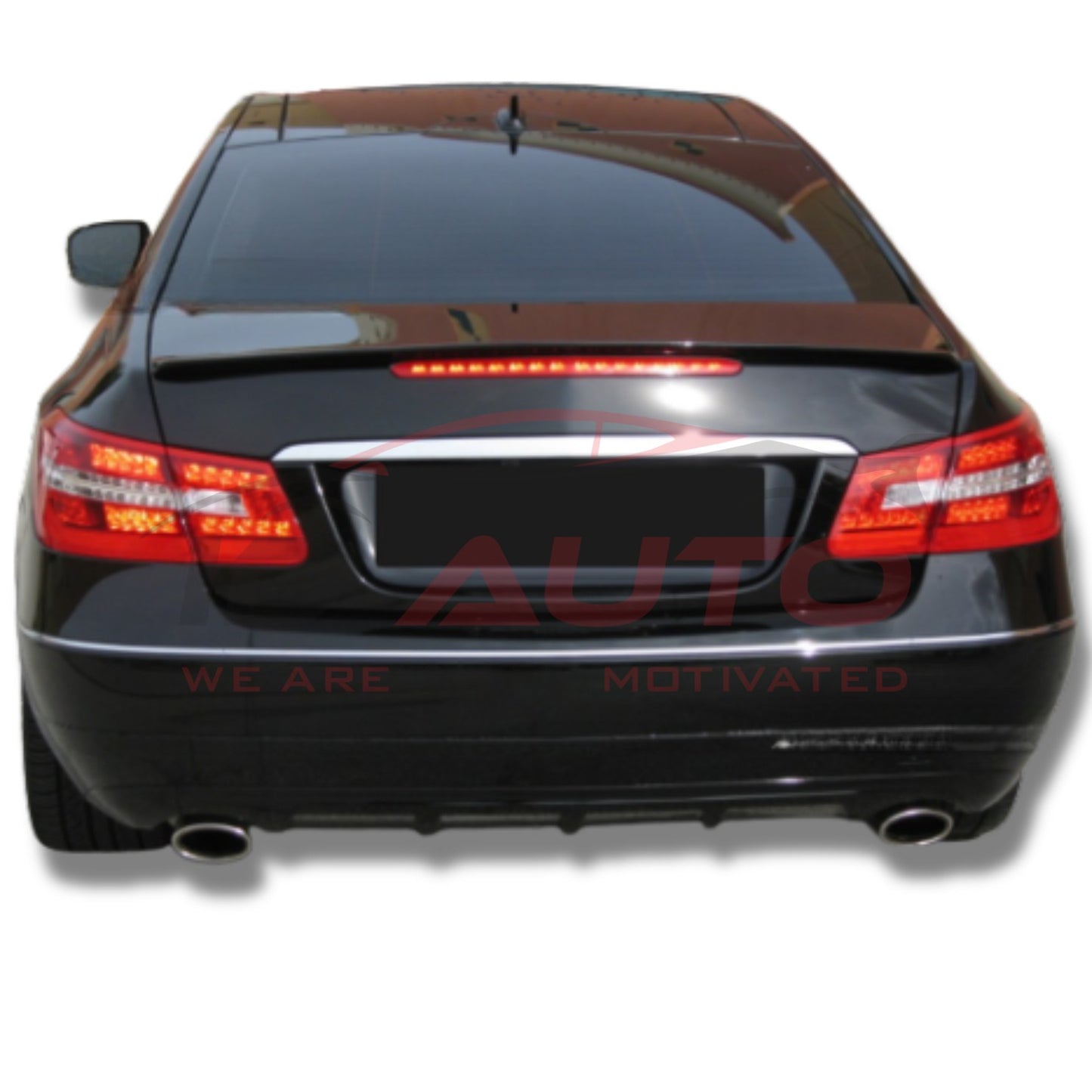 Спойлер за багажник (лип) – Mercedes E-Class Coupe W207 (2009–2016), черен гланц