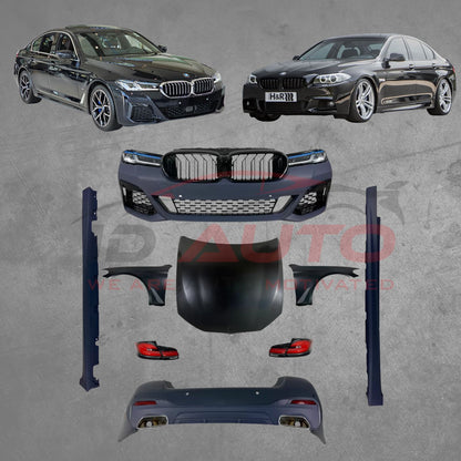 Body Kit M-Пакет за BMW F10 Sedan (2014–2017) – пълна M-Tech конверсия към G30 Facelift дизайн