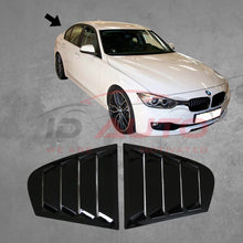 Тунинг добавки за задни странични стъкла – BMW F30 (2012–2018), черен гланц