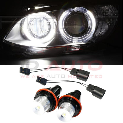 LED крушки Angel Eyes 12V/24V бяла светлина за BMW – Canbus, без грешки