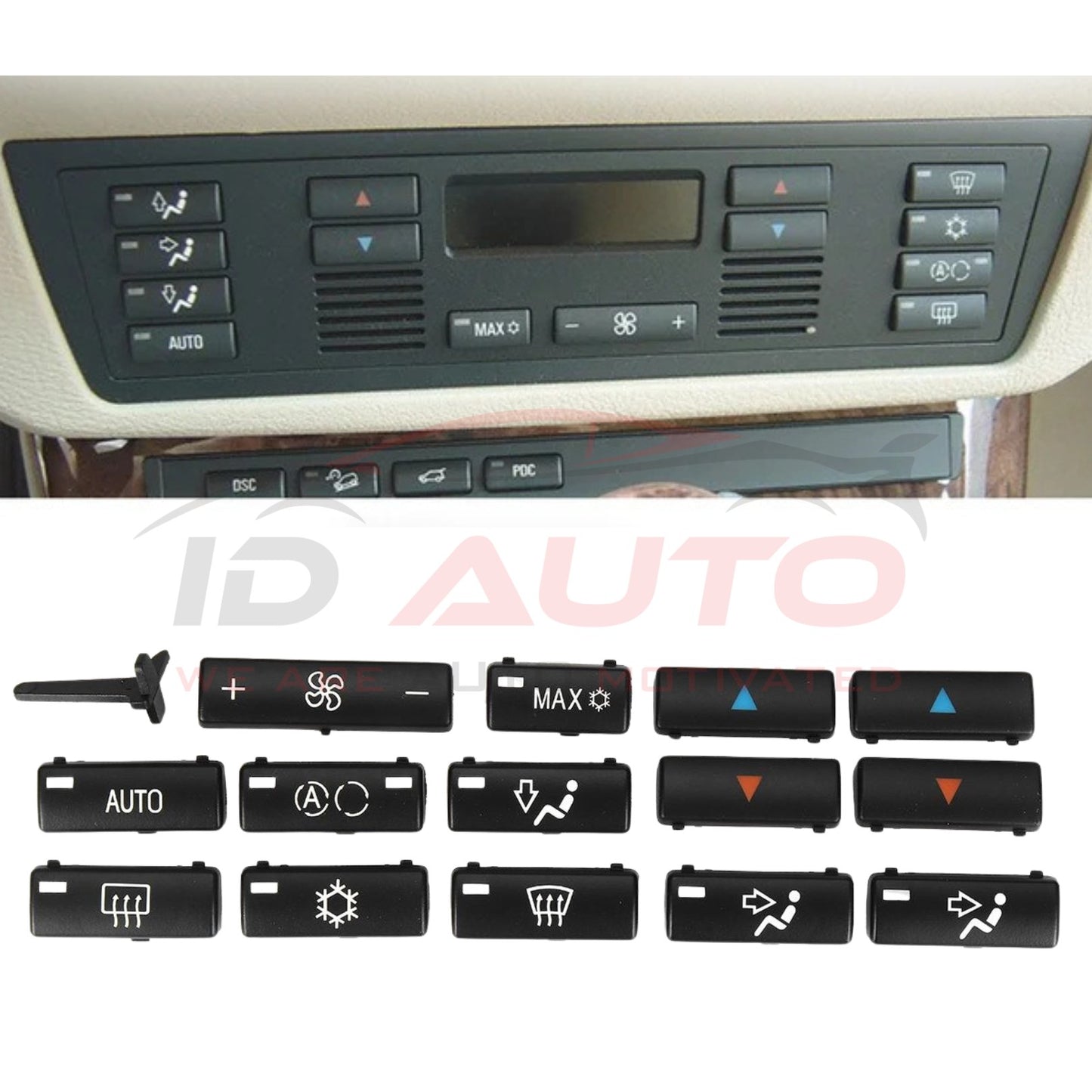 Комплект бутони за климатик/климатроник – BMW 5 серия E39 и X5 E53