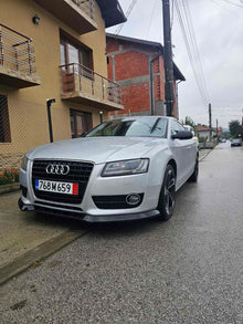 Преден лип спойлер за Audi A5 Sportback 8T8 (2009–2016) – тунинг, черен