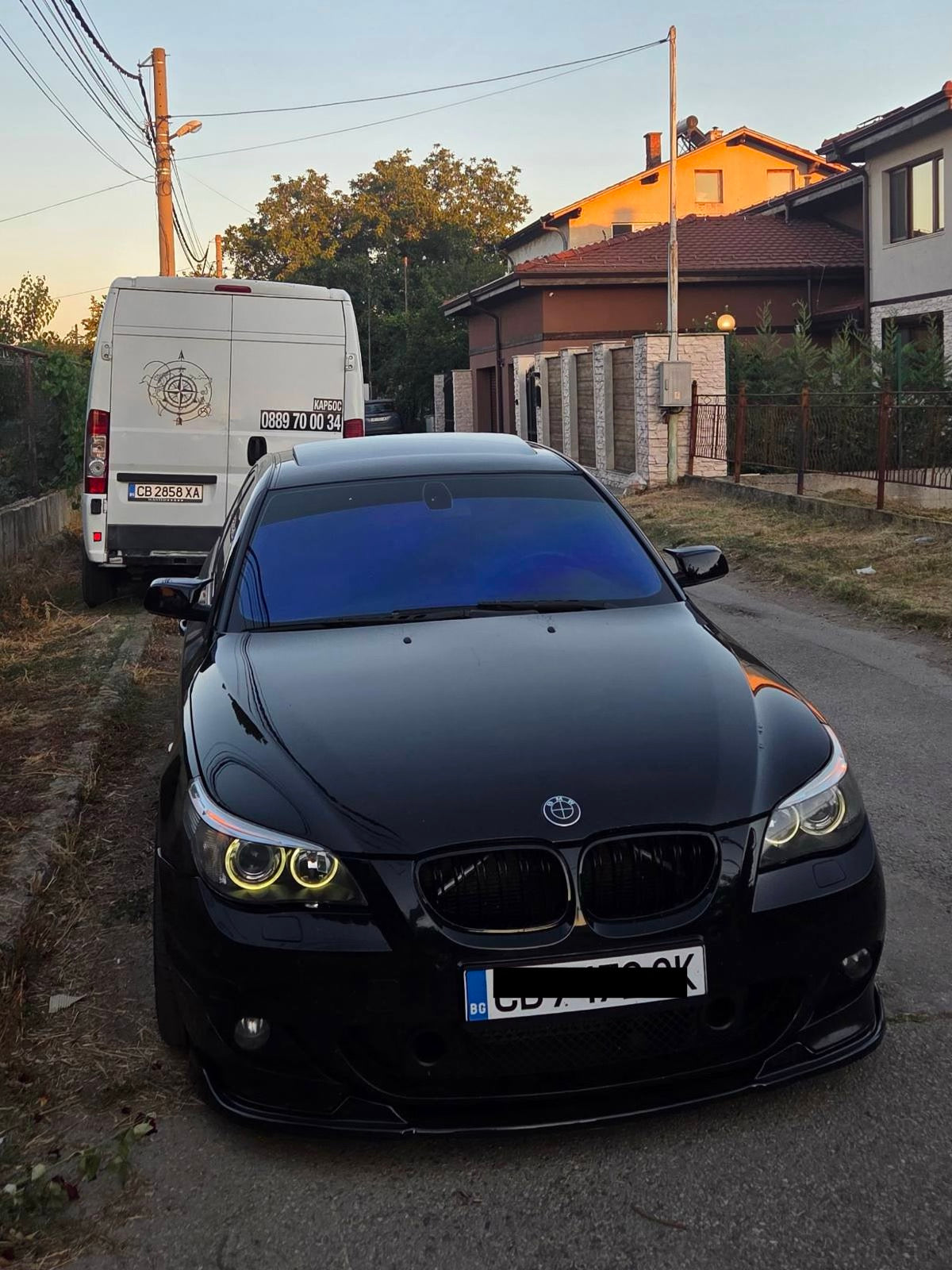 M Техник преден лип спойлер за BMW E60 E61 – лесен монтаж, спортна визия