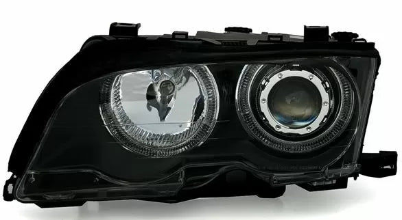 Комплект кристални фарове за BMW E46 седан (2001-2005) - черни