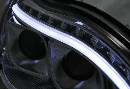 Кристални Фарове Lightbar за Mercedes S-Class W220 (1998-2005) с Биксенонови Лупи
