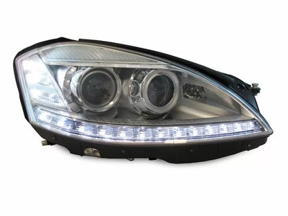 Кристални LED Фарове за Mercedes S-Class W221 (2005-2008) – D1S / H7, AFS