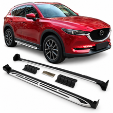 Странични степенки за Mazda CX-5 (2017–2021) – Черни със сребрист кант