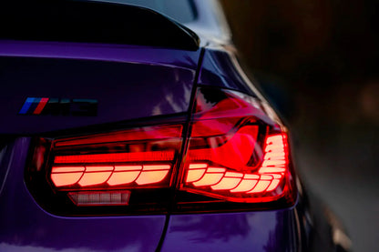 Диодни стопове за BMW F30 (2012-2019) GTS визия с бягащ мигач