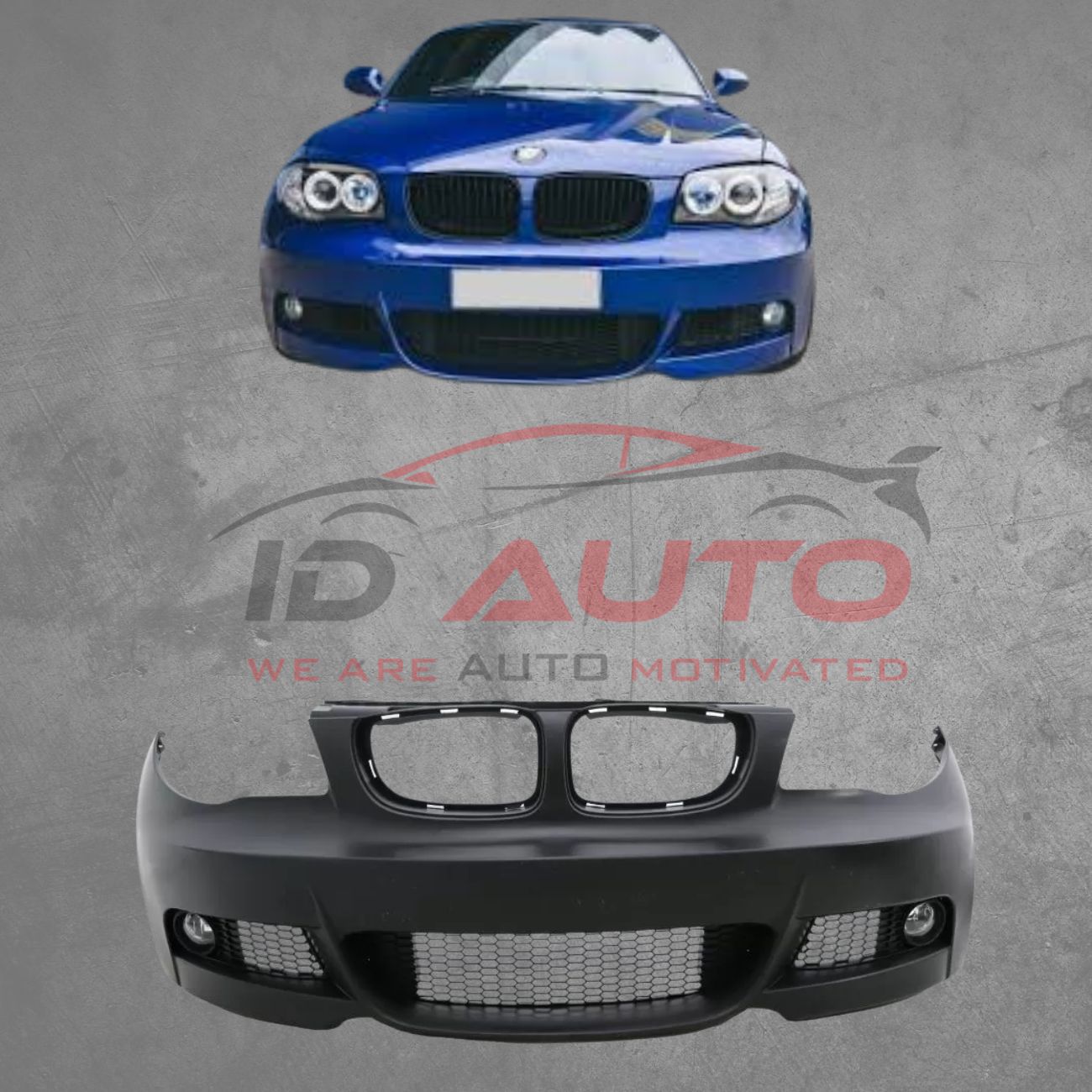 Предна M-броня за BMW E87 (2004+) – M-Tech дизайн с халогени