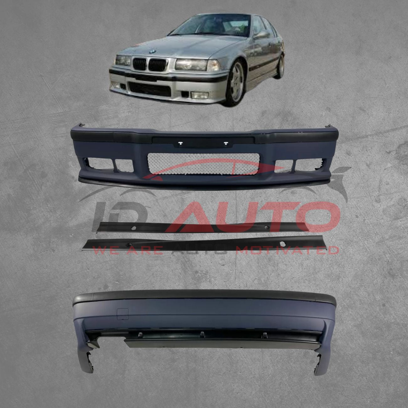Боди кит M-пакет за BMW E36 (1991–1999) – M-Tech дизайн