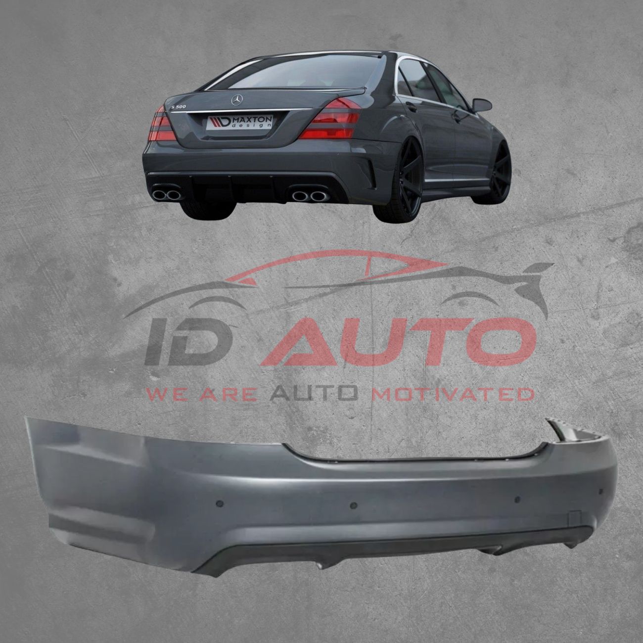 Задна броня AMG дизайн за Mercedes S-Class W221 (2005–2011)