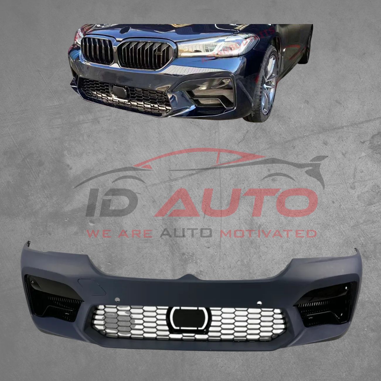 Предна броня BMW G30 (2020+) – M5 дизайн с отвори за парктроник и камера (cruise control)