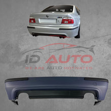 Задна броня M5 дизайн за BMW E39 Sedan – двоен дифузьор, без отвори за парктроник, грундирана