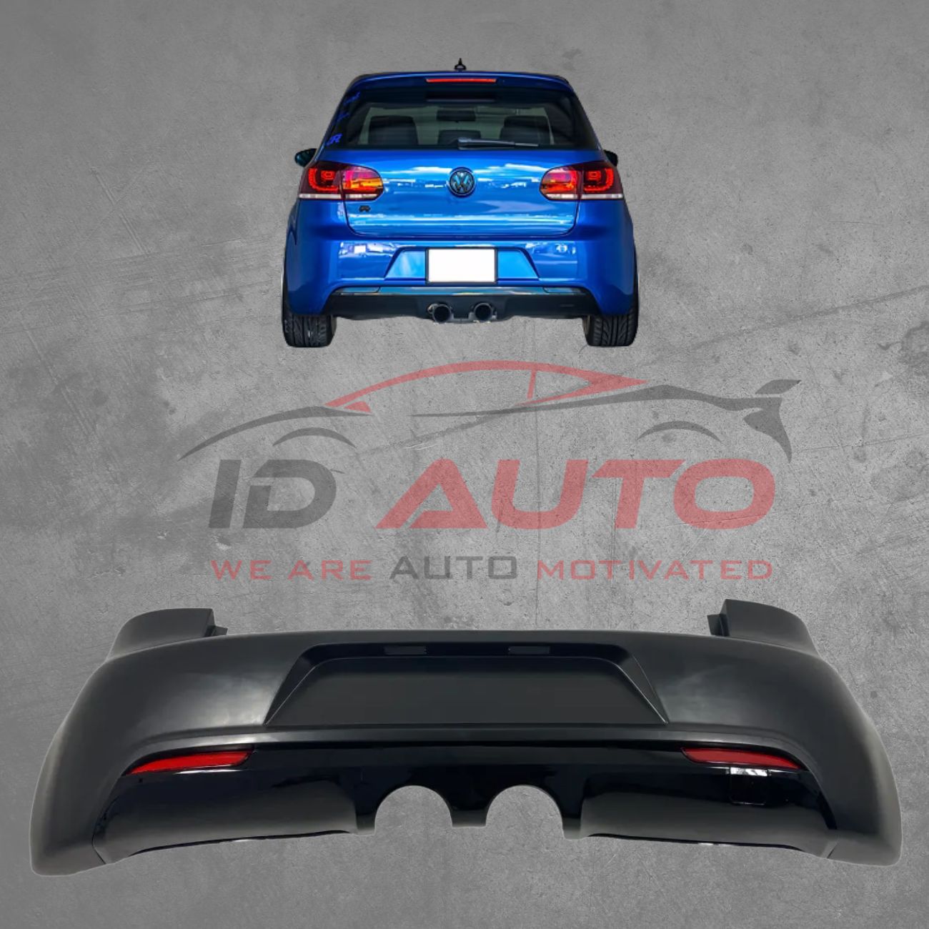 Задна тунинг броня VW Golf 6 – R20 дизайн