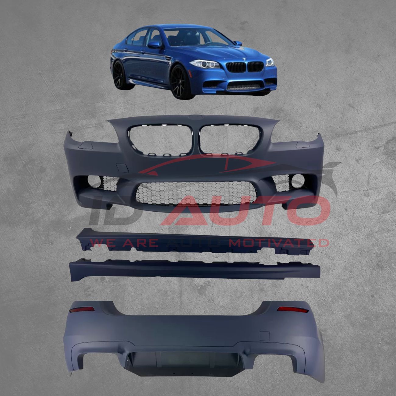 Body Kit за BMW F10 (2010+) – M5 дизайн с отвори за халогени