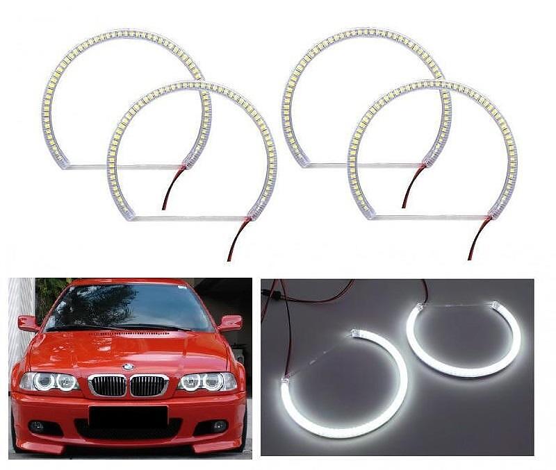 Ангелски очи CCFL за BMW E46 - Седан / Комби (1999-2005) или Купе (1999-2003), Бели