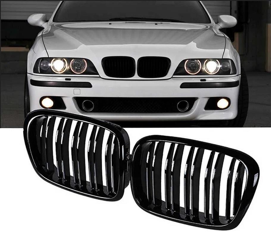 Бъбреци за BMW 5 серия E39 (1995-2004) Двойни Черен Гланц