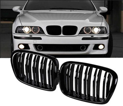 Бъбреци за BMW 5 серия E39 (1995-2004) Двойни Черен Гланц