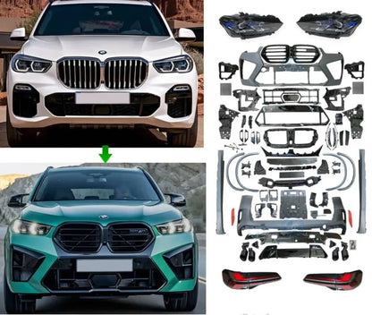 Боди кит за BMW X5 G05 – конверсия към X5 M F95 фейс дизайн