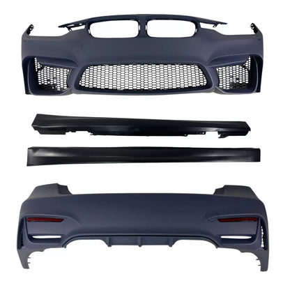 Боди кит M пакет за BMW F30 (2012–2018) – M3 дизайн, без отвори за халогени