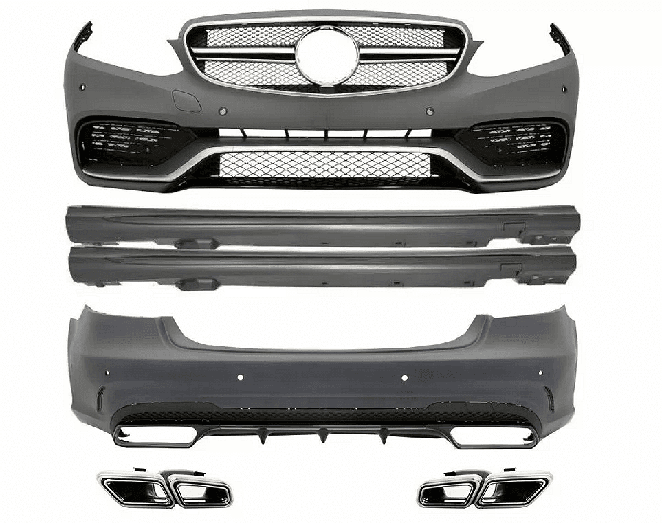 Боди кит за Mercedes W212 E-Class (2013+) - AMG Пакет с накрайници