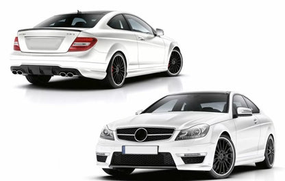 Body Kit за Mercedes C-Class W204 (2007–2015) – C63 AMG дизайн, Coupe 2D