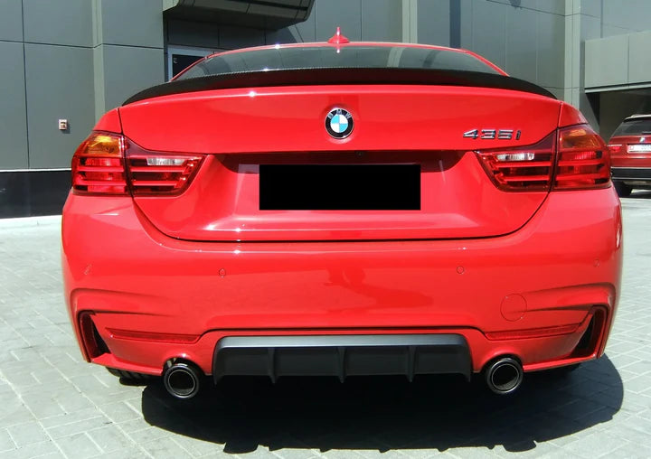 Спойлер за BMW F36 Gran Coupe (2014–2020) – Заден лип спойлер Черен гланц