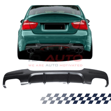 Дифузьор за задна броня M tech с двойни накрайници - BMW E90 (2004-2011)