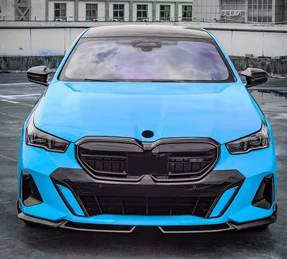 Добавка за предна броня за BMW 5 Series G60 / G68 (2024+) M-Performance дизайн – Черен гланц