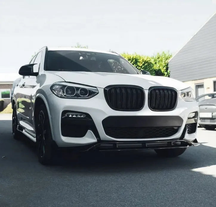Преден лип спойлер за BMW X3 G01 (2018-2022+) – черен гланц