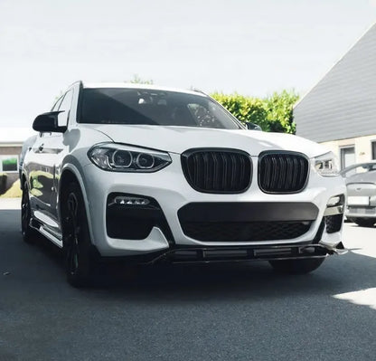 Преден лип спойлер за BMW X3 G01 (2018-2022+) – черен гланц