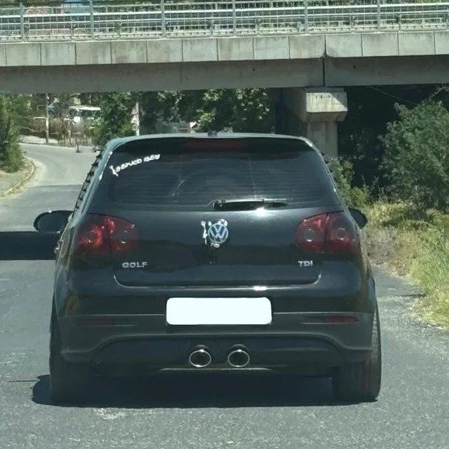 Дифузер за задна броня VW Golf 5 – R32 стил, на грунд